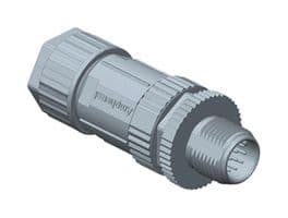 M12D-05BMMA-SL8001 - AMPHENOL LTW - M12D-05BMMA-SL8001 - Sensor Connector, M Series, M12, Male, 5 Positions, Solder Pin, Straight Cable Mount