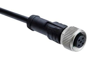 M12A-17BFFM-SL8B02 - AMPHENOL LTW - M12A-17BFFM-SL8B02 - Sensor Cable, M12 Receptacle, Free End, 17 Positions, 2 m, 6.6 ft, M Series