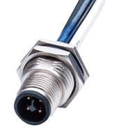 M12T-04PMMS-SF8C15 - AMPHENOL LTW - M12T-04PMMS-SF8C15 - Sensor Cable, M12 Sensor Straight Plug, Free End, 4 Positions, 150 mm, 5.9 ", M Series