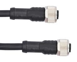 M12A12FL-12AFL-SD001 - AMPHENOL LTW - M12A12FL-12AFL-SD001 - Sensor Cable, M12 Receptacle, M12 Receptacle, 12 Positions, 1 m, 3.3 ft, M Series