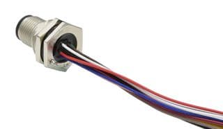 M12A-05PMMC-SF8B15 - AMPHENOL LTW - M12A-05PMMC-SF8B15 - Sensor Cable, M12 Plug, Free End, 5 Positions, 150 mm, 5.9 ", M Series