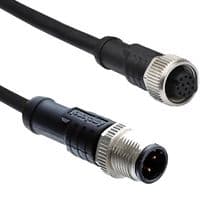MSAP05ML-SAPFL-SDA05 - AMPHENOL LTW - MSAP05ML-SAPFL-SDA05 - Sensor Cable, M12 Sensor Straight Plug, M12 Sensor Straight Receptacle, 5 Positions, 500 mm