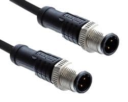 M12B05ML-12BML-SD002 - AMPHENOL LTW - M12B05ML-12BML-SD002 - Sensor Cable, M12 Plug, M12 Plug, 5 Positions, 2 m, 6.5 ft, M Series
