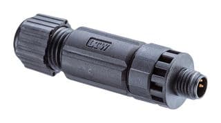 8P-04BMMB-SL7001 - AMPHENOL LTW - 8P-04BMMB-SL7001 - Sensor Connector, M Series, M8, Male, 4 Positions, Screw Pin, Straight Cable Mount