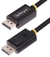 DP21-1M-DP80-CABLE - STARTECH - DP21-1M-DP80-CABLE - Audio / Video Cable Assembly, DisplayPort Plug, DisplayPort Plug, 3.28 ft, 1 m, Black