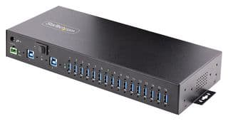 S5G16AINDS-USB-A-HUB - STARTECH - S5G16AINDS-USB-A-HUB - Hub with Power Adapter, USB 3.2, 5 Gbps, 16 Port, Bus Powered, Terminal Block, NA, UK, EU, ANZ