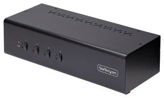 P4DD46A2-KVM-SWITCH - STARTECH - P4DD46A2-KVM-SWITCH - KVM Switch, 4-Port Dual-Monitor DisplayPort KVM Switch, 4K 60Hz, 2x USB 5Gbps Ports
