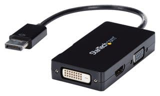 DP2VGDVHD - STARTECH - DP2VGDVHD - Travel A/V adapter: 3-in-1 DisplayPort to VGA DVI or HDMI converter