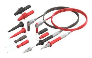 CT3987B-120 - CAL TEST ELECTRONICS - CT3987B-120 - DMM Probe Kit, 2x Extended Tips, 2x Alligator Clips, 2x Spade Lugs & 2x Spring Hooks, 3900B Series