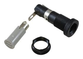 03450601H - LITTELFUSE - 03450601H - Cartridge Fuse Holder, 1 Fuse, 20A, 250V, 6.3mm x 32mm, Quick Connect