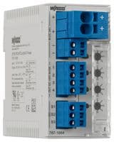 787-1664 - WAGO - 787-1664 - Electronic Circuit Breaker, 787 Series, 4 Pole, 24 VDC, DIN Rail, 10 A
