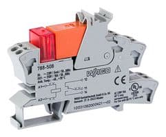 788-508 - WAGO - 788-508 - Power Relay, SPDT, 230 VAC, 16 A, 788 Series, DIN Rail, Non Latching