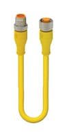 RST 5-RKT 5-1008/4 M - LUMBERG AUTOMATION - RST 5-RKT 5-1008/4 M - Sensor Cable, A Coded, Unshielded, M12 Plug, M12 Receptacle, 5 Positions, 4 m, 13.1 ft