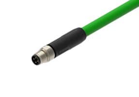 RSMGVS-4D-RSMGVS-4D-0467/10 M - LUMBERG AUTOMATION - RSMGVS-4D-RSMGVS-4D-0467/10 M - Ethernet Cable, D Coded, Shielded, Cat5e, 4 Position M8 Plug to 4 Position M8 Plug, Green, 10 m