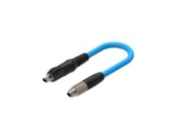 RSMGVS-8M-SPEG20-LL-998/35 M - LUMBERG AUTOMATION - RSMGVS-8M-SPEG20-LL-998/35 M - Ethernet Cable, 6P-M8 to 6P-LL, IP20, SPE Plug to SPE Plug, Blue, 35 m, 114.8 ft