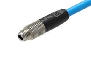 RSMGVS-8M-998/1 M - LUMBERG AUTOMATION - RSMGVS-8M-998/1 M - Ethernet Cable, 6P-M8, IP65/IP67, SPE Plug to Free End, Blue, 1 m, 3.3 ft
