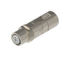RM12C-FSSV4D-CAT5 - LUMBERG AUTOMATION - RM12C-FSSV4D-CAT5 - Sensor Connector, M12, Female, 4 Positions, Crimp Socket, Straight Cable Mount