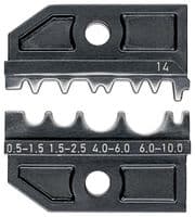 97 49 14 - KNIPEX - 97 49 14 - CRIMPING DIE, 4 PROFILE, 20-8 AWG, PLIER