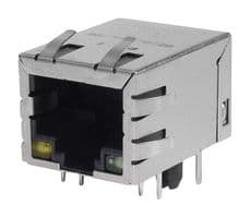 P01-0006-01 - BEL - P01-0006-01 - Modular Connector, Y/G LED, RJ45 Jack, 1 x 1 (Port), 8P8C, Through Hole Mount