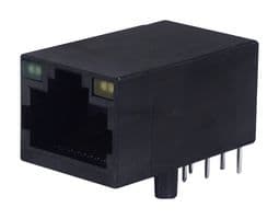 P01-0007-01 - BEL - P01-0007-01 - Modular Connector, G/Y LED, RJ45 Jack, 1 x 1 (Port), 8P8C, Through Hole Mount