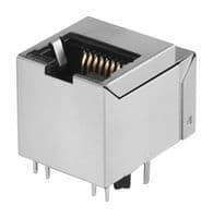 P01-1AF2-01 - BEL - P01-1AF2-01 - Modular Connector, Y/G LED, RJ45 Jack, 1 x 1 (Port), 8P8C, Through Hole Mount