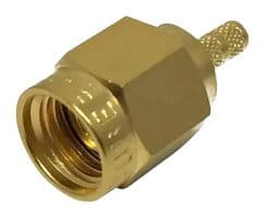 GDA_072/002_-E - HUBER+SUHNER - GDA_072/002_-E - RF / Coaxial Connector, Twin, UHF Coaxial, Straight Plug, Brass