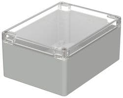 02238300 - BOPLA - 02238300 - Plastic Enclosure, Crystal-Clear Lid, Industrial, Polycarbonate, 75 mm, 120 mm, 160 mm, IP66