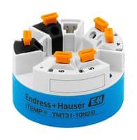 TMT31-CAA1A1A1B2C1PB - ENDRESS+HAUSER - TMT31-CAA1A1A1B2C1PB - Temperature Transmitter, HART, Analogue, 4-20mA, RTD, -200-850 °C, 10-36 V, Head Mount/DIN Rail