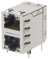 224539-0003 - MOLEX - 224539-0003 - Modular Connector, Green/Yellow LED, RJ45 Jack, 2 x 1 (Stacked), 8P8C