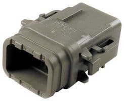 DTM06-08SA-E007 - DEUTSCH - TE CONNECTIVITY - DTM06-08SA-E007 - Automotive Connector Housing, Grey, Key A, DTM Series, Plug, 8 Ways