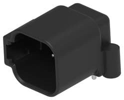 DTF13-6P - DEUTSCH - TE CONNECTIVITY - DTF13-6P - Automotive Connector, DTF Series, Right Angle Receptacle, 6 Contacts, PCB Pin