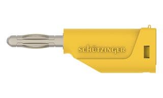 99022533 - SCHUTZINGER - 99022533 - Banana Test Connector, 4mm Dia, Plug, Cable Mount, 60 VDC, Nickel Plated Contacts, Yellow