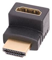 HDMI2HDMIMFDN - STARTECH - HDMI2HDMIMFDN - Connector Adapter, Up Angle HDMI 2.0 Adapter, 90-Degree, High Speed HDMI Port Saver, M/F