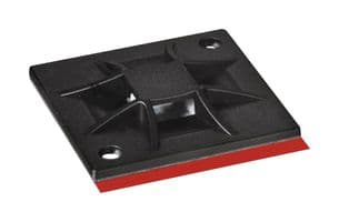 151-02974  QM30APT-A-PA66-BK - HELLERMANNTYTON - 151-02974  QM30APT-A-PA66-BK - Cable Tie Mount, Adhesive, Screw, 4.1 mm, Black, Nylon 6.6 (Polyamide 6.6), 30 mm, 30 mm