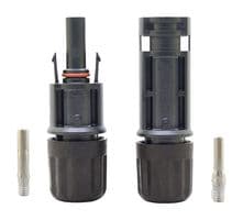 147-50001 HT-SCCPAIR-PPE-BK - HELLERMANNTYTON - 147-50001 HT-SCCPAIR-PPE-BK - Photovoltaic / Solar Connector, 1 Pair, Male & Female Cable Coupler, Cable Mount, IP68
