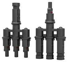 147-50005 HT-SBC31-PPE-BK - HELLERMANNTYTON - 147-50005 HT-SBC31-PPE-BK - Photovoltaic / Solar Connector, 1 Pair, Female and Male Coupler, Panel Mount, IP68