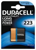 DL223A - DURACELL - DL223A - Battery, Ultra, Single Cell, 6.2 V, 223A, Lithium Manganese Dioxide, 1.4 Ah, Flat Recessed, 1