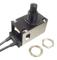 D1021-544 - VARIOHM GROUP - D1021-544 - Pushbutton Switch, D1021 Series, SPST-NO, Momentary, Round Plunger, Black