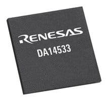 DA14533-00A02RN2 - RENESAS - DA14533-00A02RN2 - RF Transceiver, 2.4GHz to 2.4835GHz, 1.8V to 3.6V, 3.1mA Tx/2.5mA Rx, -40°C to 105°C, WFFCQFN-22