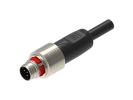 PP12M-MSSV5A-0253-0100 - LUMBERG AUTOMATION - PP12M-MSSV5A-0253-0100 - Sensor Cable, Standard Push Pull, A Code, M12 Plug, Free End, 5 Positions, 1 m, 3.3 ft