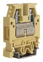 CBD.2 - HELLERMANNTYTON - CBD.2 - DIN Rail Mount Terminal Block, Feed-Thru, 2 Ways, 4 mm², Screw, 24 A