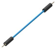 MP-M-M-10-B - MULTICOMP PRO - MP-M-M-10-B - Test Lead, Plugs, Male - Male, 0.8mm Dia, 100mm Length, Blue, 2 A, AuNi Coated Brass, Rubber