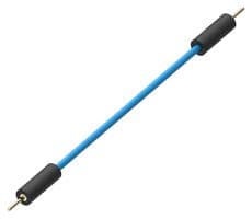 MP-M-M-20-B - MULTICOMP PRO - MP-M-M-20-B - Test Lead, Plugs, Male - Male, 0.8mm Dia, 200mm Length, Blue, 2 A, AuNi Coated Brass, Rubber