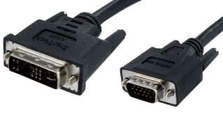 DVIVGAMM2M - STARTECH - DVIVGAMM2M - Audio / Video Cable Assembly, 2m DVI to VGA Monitor Cable, DVI-A to VGA Analog Video Cable