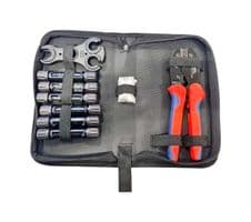 HT-SOLARKIT - HELLERMANNTYTON - HT-SOLARKIT - Solar Installation Kit, 1x Solar Crimping Tool, 1x Pair of Spanner Tool, 6x Solar Connector Pairs