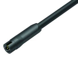 77-7095-0000-10005-0200 - BINDER - 77-7095-0000-10005-0200 - Circular Cable Assembly, IP40, Black, Circular Plug to Free End, 5 Ways, 6.6 ft, 2 m, Black