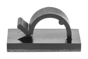 151-04464 MAGRB8-PA66/NDFEBR5-BK - HELLERMANNTYTON - 151-04464 MAGRB8-PA66/NDFEBR5-BK - Fastener, Magnet with Adhesive Backed Cable Clip, 8 mm