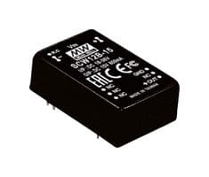 SCW12B-05 - MEAN WELL - SCW12B-05 - Isolated Through Hole DC/DC Converter, Industrial, DIP, 2:1, 12 W, 1 Output, 5 V