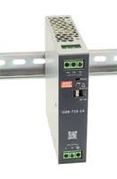 XDR-75E-24 - MEAN WELL - XDR-75E-24 - AC/DC DIN Rail Power Supply (PSU), ITE, Industrial & Laboratory Equipment, 1 Output, 76.8 W, 24 V