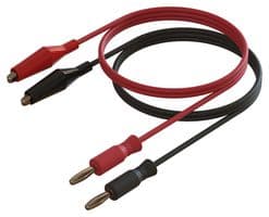CT3416 - CAL TEST ELECTRONICS - CT3416 - Test Lead Set, 4mm Banana Plug, Alligator Clip, 5 A, Black, Red, 1 m